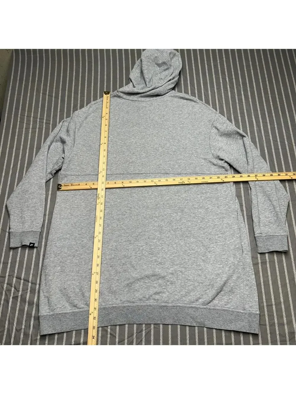 Vintage Nike Hoodie Woman XL Gray Swoosh -Blue tag